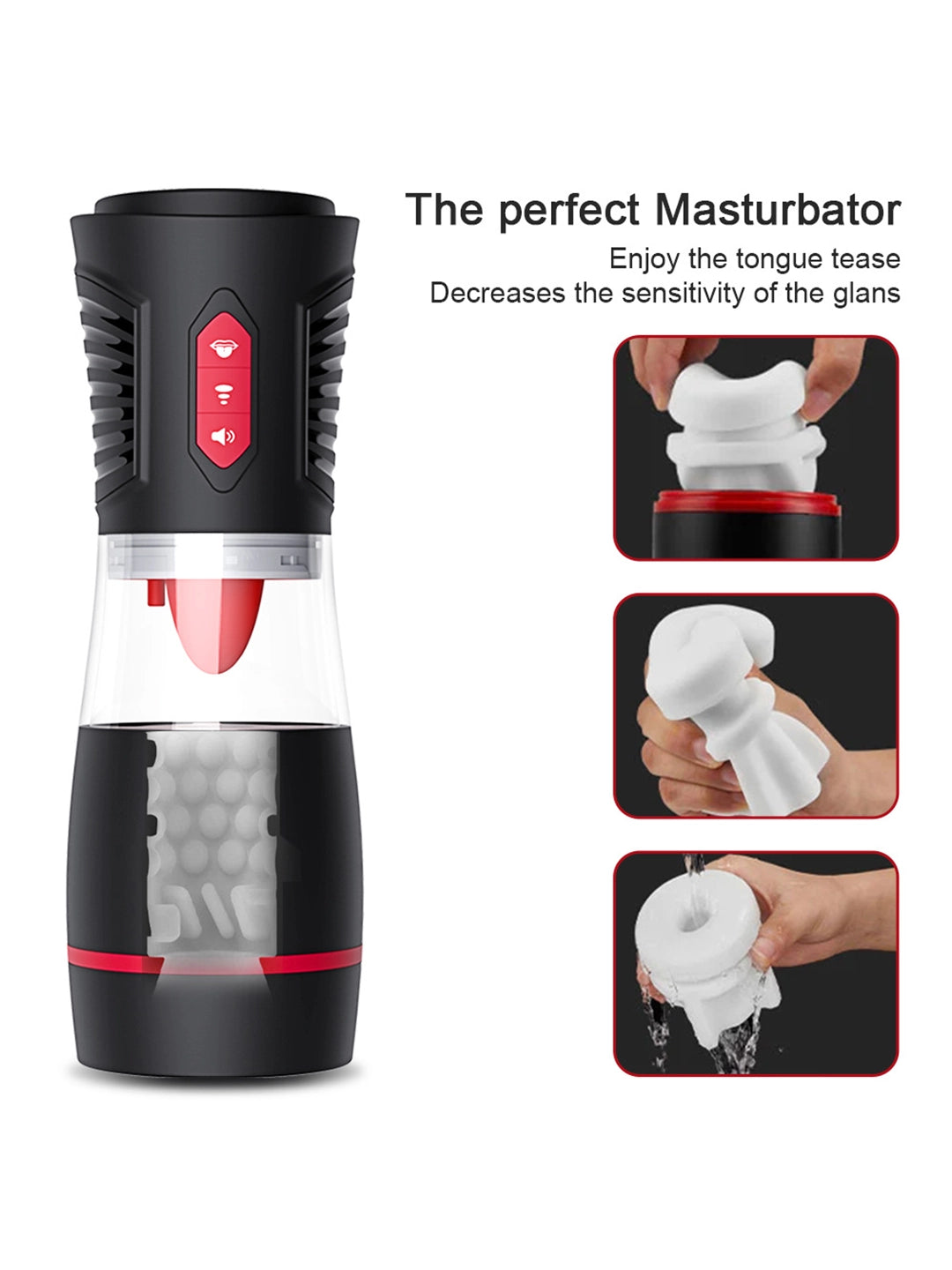 Arcwave Zing Vibrating Stroker, Medical‑Grade Silicone Open‑Ended Male Masturbator, 10 Vibration Modes IPX7 Waterproof Rechargeable Male Adult Toy for Solo & Partner Play