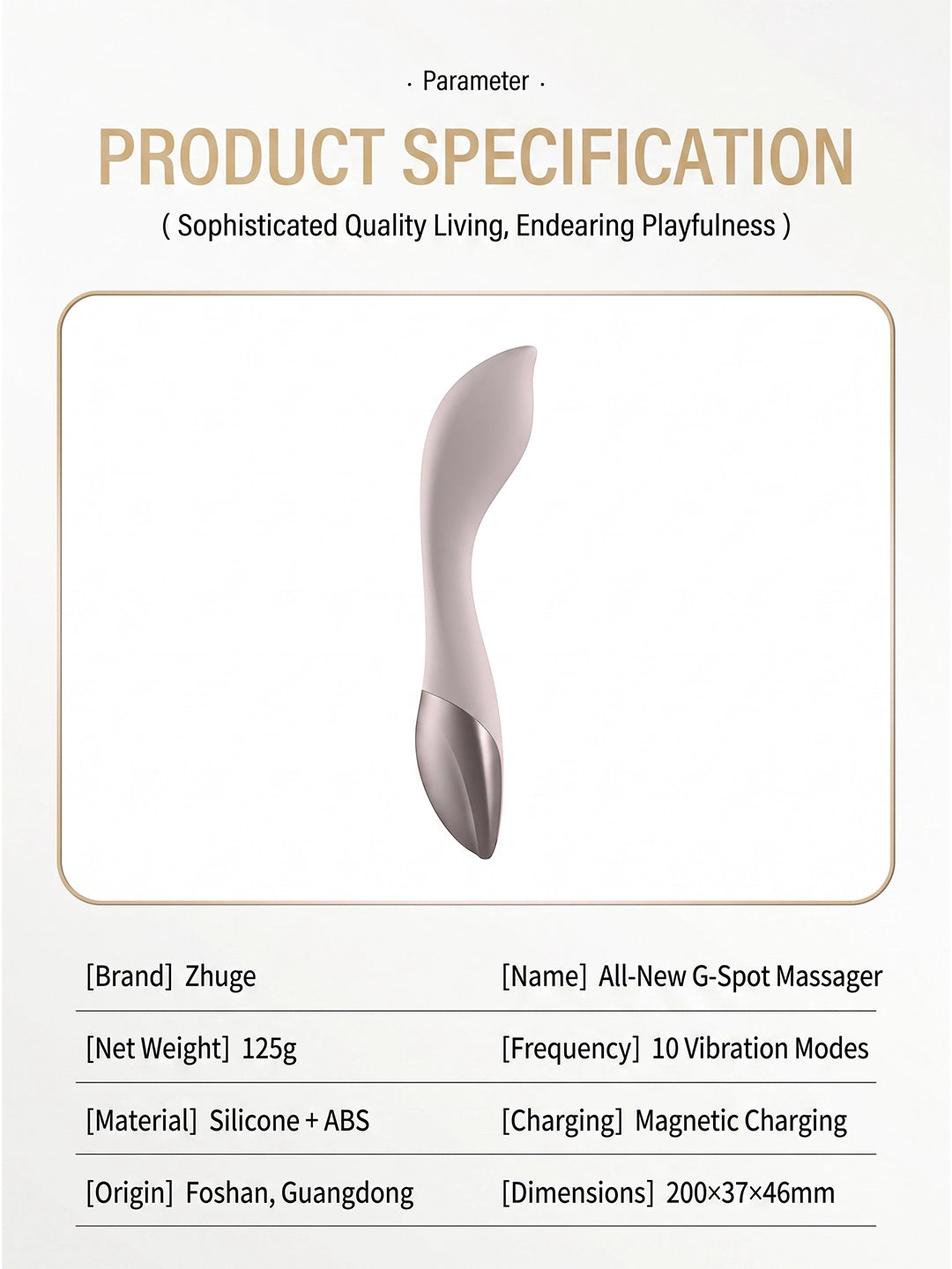 Sleek Curved G‑Spot Vibrator | Silicone Intimate Massager