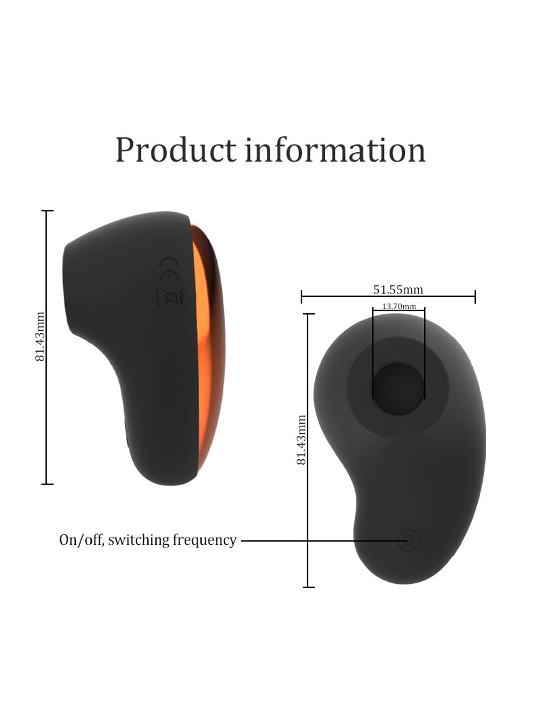 Portable Waterproof Suction Massager | Body‑Safe Silicone Pleasure Toy