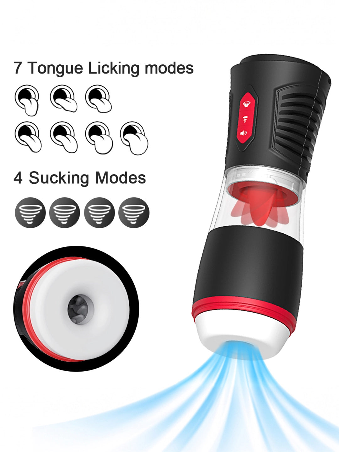 Arcwave Zing Vibrating Stroker, Medical‑Grade Silicone Open‑Ended Male Masturbator, 10 Vibration Modes IPX7 Waterproof Rechargeable Male Adult Toy for Solo & Partner Play