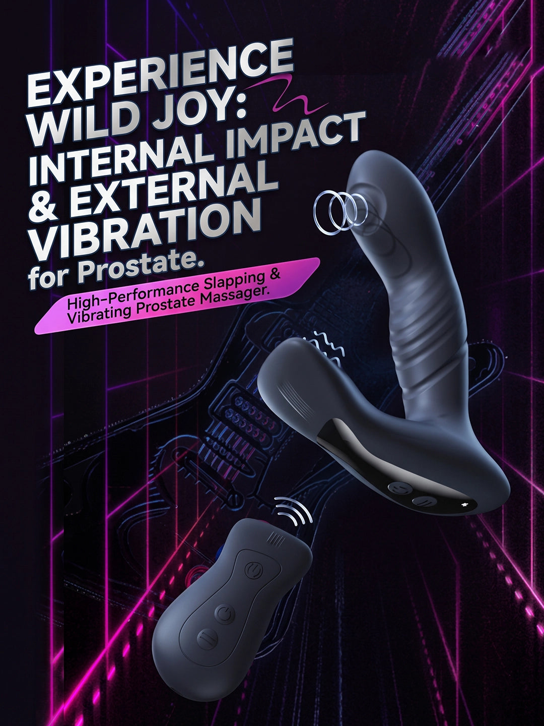10‑Speed Slapping Rhythm Tide Prostate Massager Precision‑Targeted Prostate Stimulation for Deep, Soul‑Stirring Pleasure