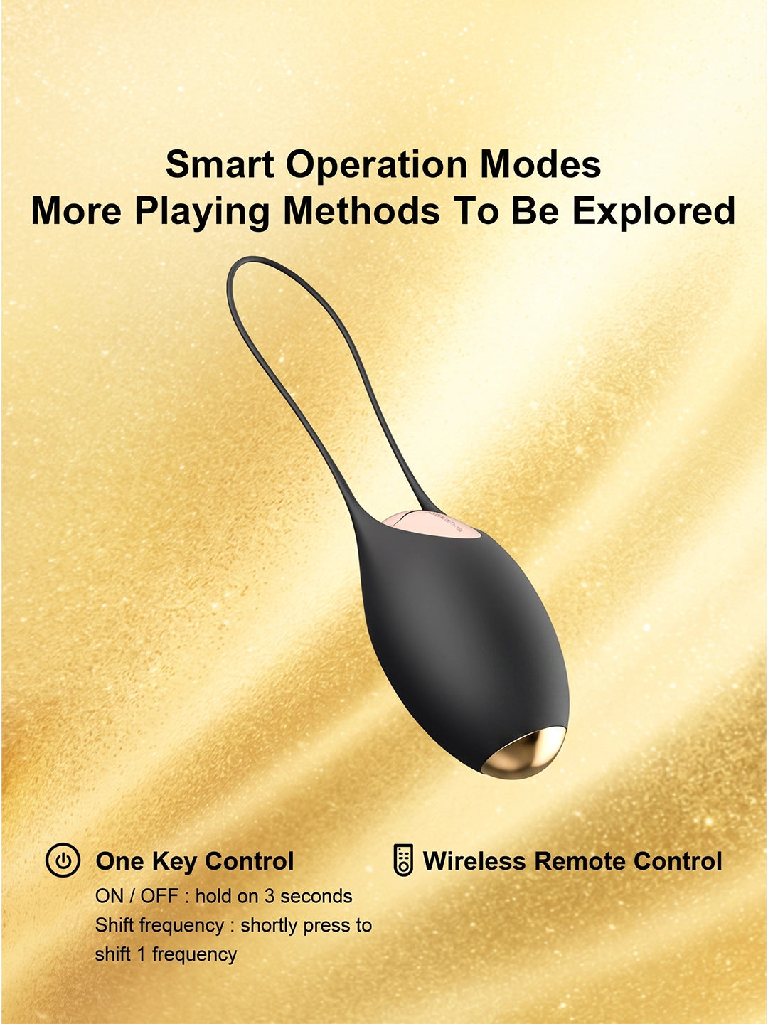 Silicone Kegel Exercise Jump Egg with Pull‑Cord | Rechargeable Personal Massager