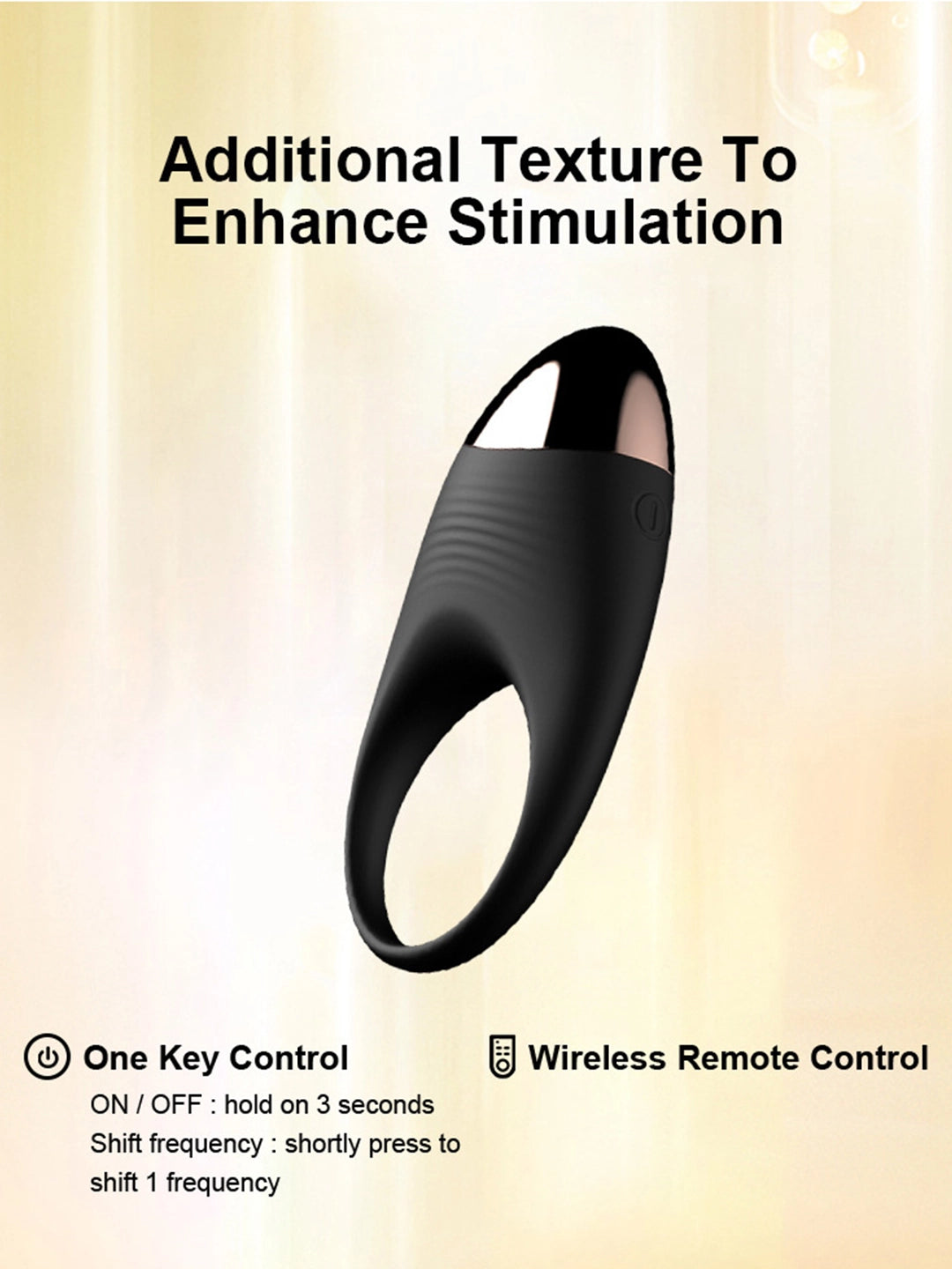 Remote Control Couple Vibrating Ring, Silicone Delay Cock Ring for Men, 10 Vibration Modes Rechargeable Shared Stimulator for Couples