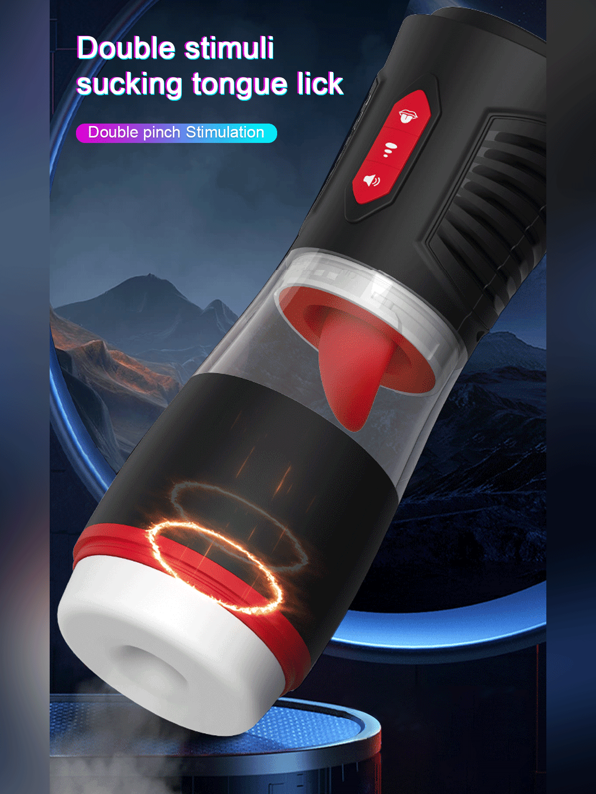 Arcwave Zing Vibrating Stroker, Medical‑Grade Silicone Open‑Ended Male Masturbator, 10 Vibration Modes IPX7 Waterproof Rechargeable Male Adult Toy for Solo & Partner Play