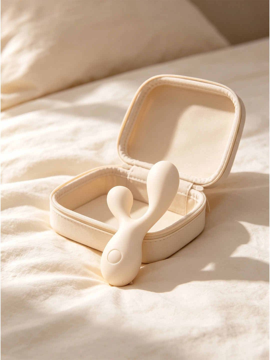 Soft Silicone Dual‑Tip Rabbit Vibrator | Ergonomic Curved Personal Massager