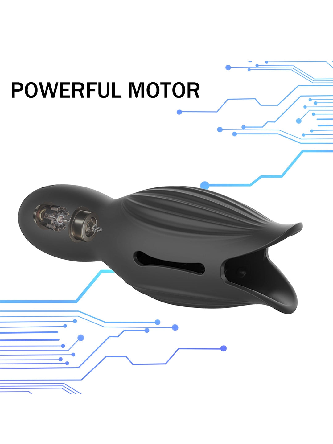 Arcwave Zing Vibrating Stroker, Medical‑Grade Silicone Open‑Ended Male Masturbator, 10 Vibration Modes IPX7 Waterproof Rechargeable Male Adult Toy for Solo & Partner Play
