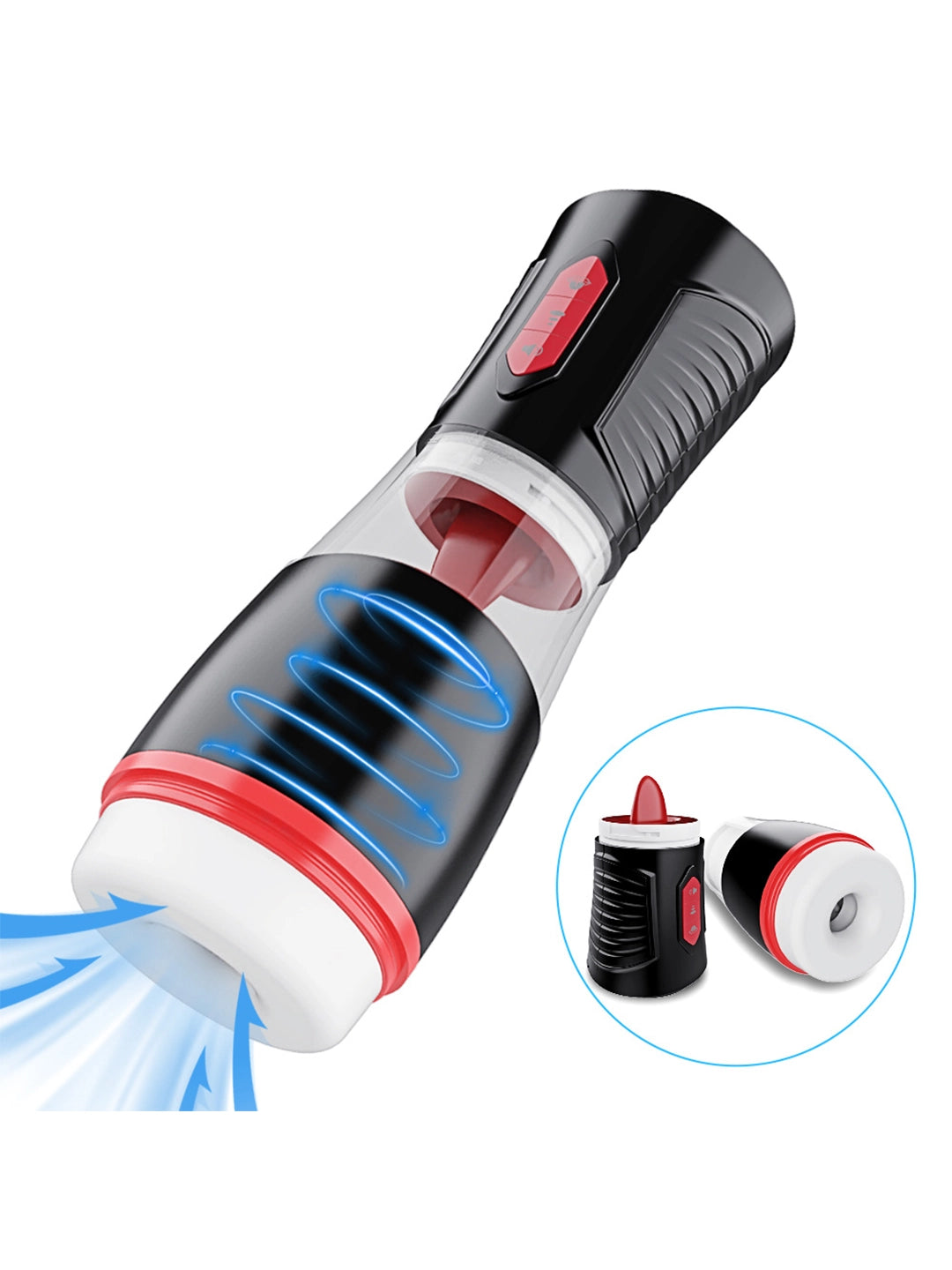 Arcwave Zing Vibrating Stroker, Medical‑Grade Silicone Open‑Ended Male Masturbator, 10 Vibration Modes IPX7 Waterproof Rechargeable Male Adult Toy for Solo & Partner Play