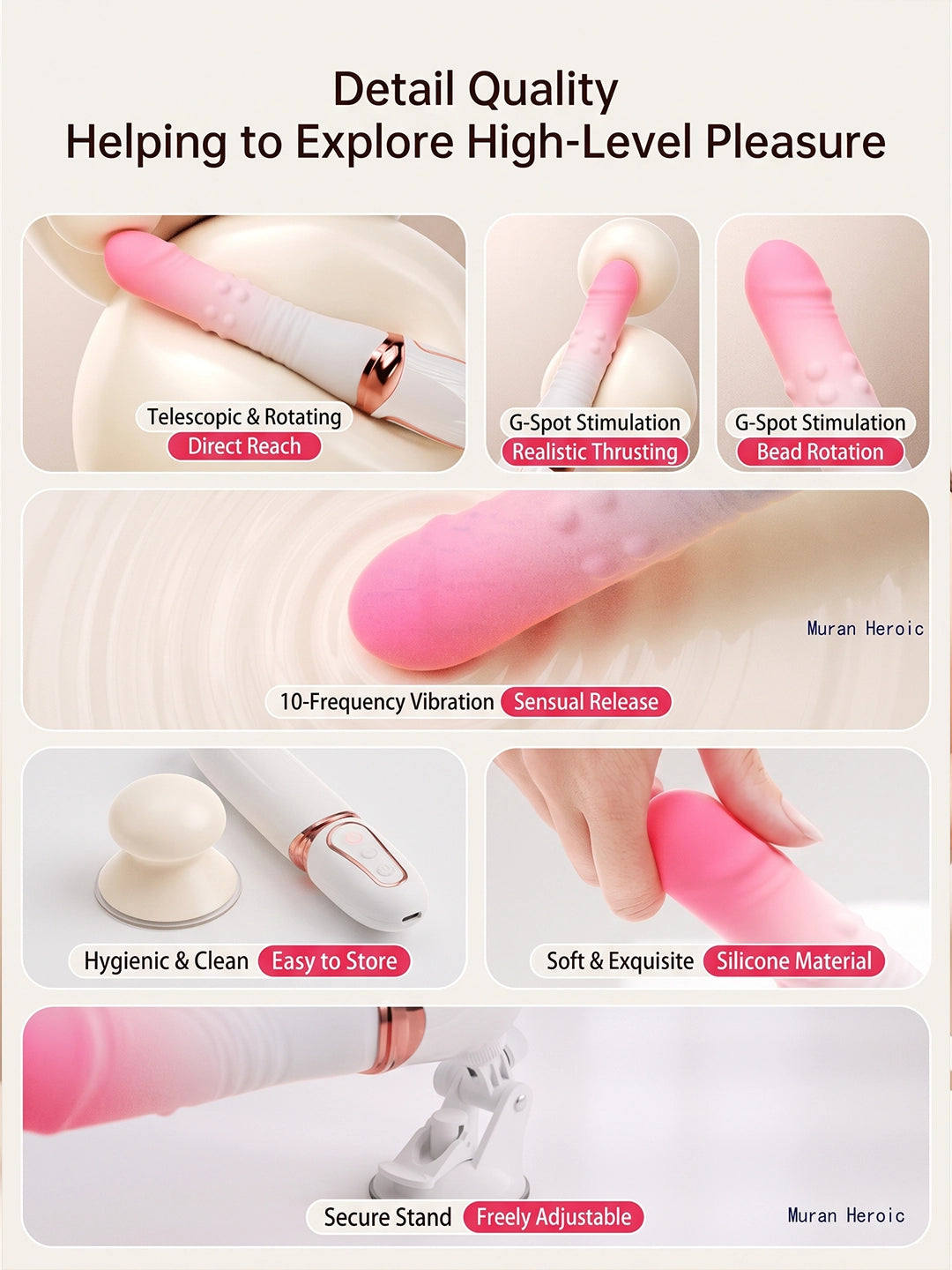 Elegant Lipstick‑Shaped G‑Spot Vibrator | Gradient Quilted Silicone Massager