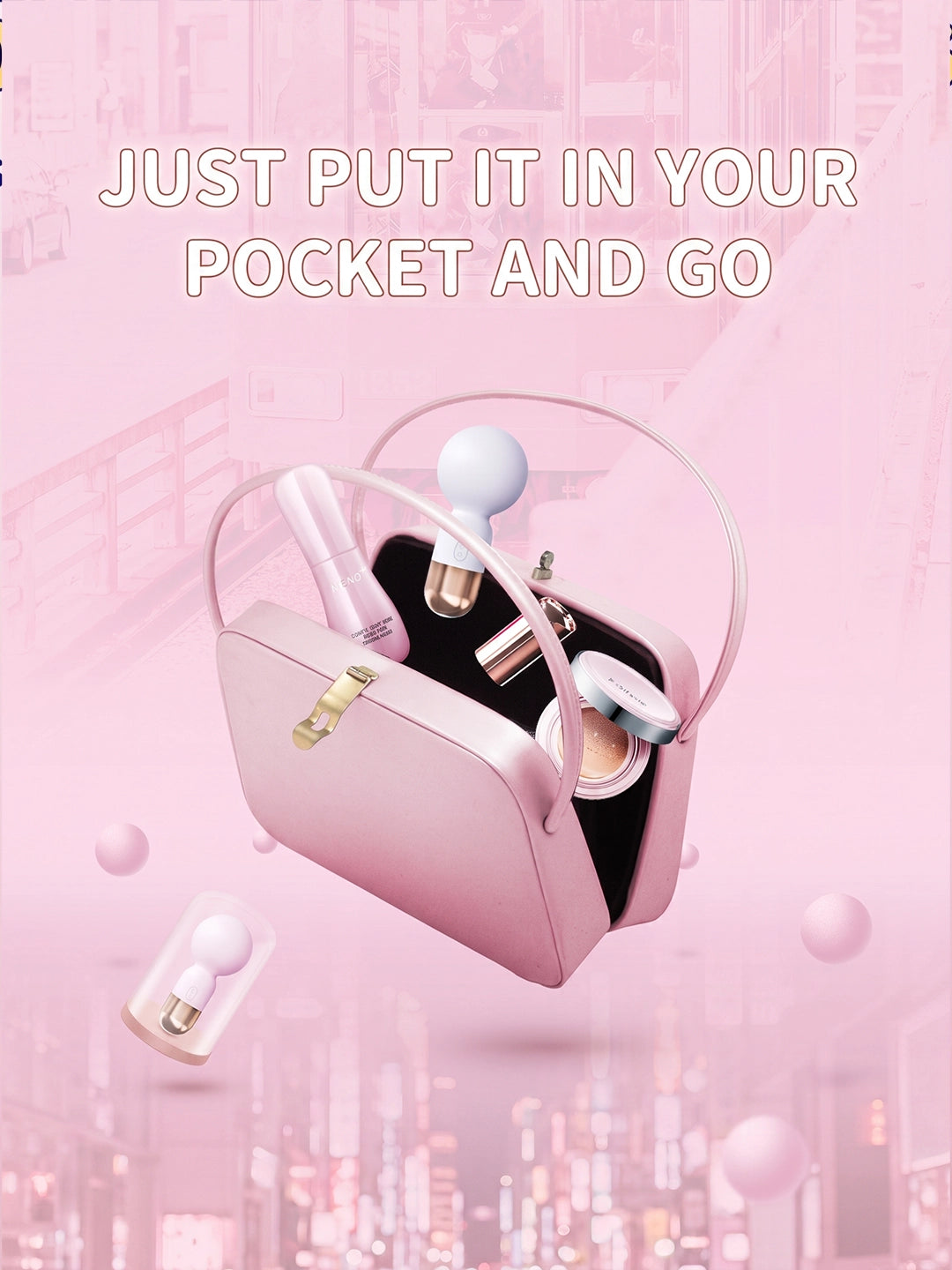 Mini Powerful Wand Massager | Compact Silicone Personal Massager