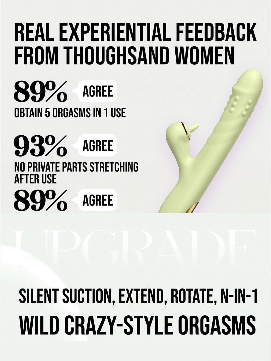 Dual‑Function Suction & G‑Spot Vibration Toy | Ergonomic Curved Design