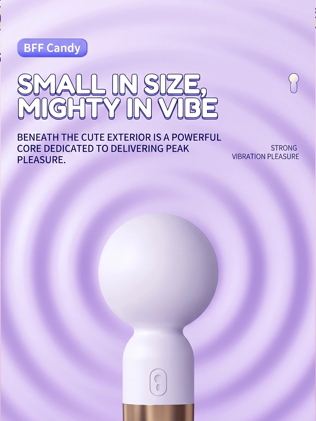 Mini Powerful Wand Massager | Compact Silicone Personal Massager