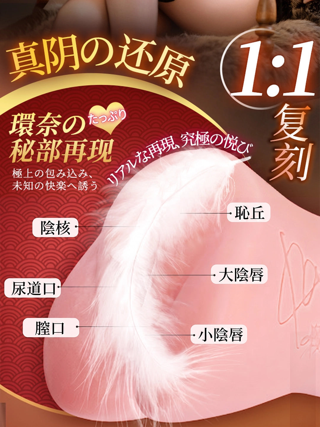 1:1 Life‑Like Realistic Replica Stroker Authentic Anatomical Details for Immersive Intimate Experience