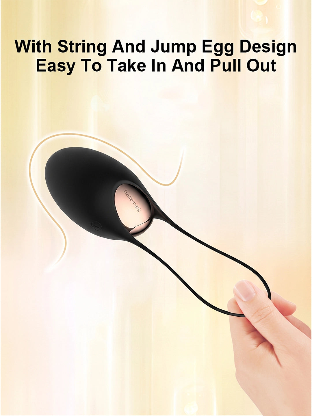 Silicone Kegel Exercise Jump Egg with Pull‑Cord | Rechargeable Personal Massager