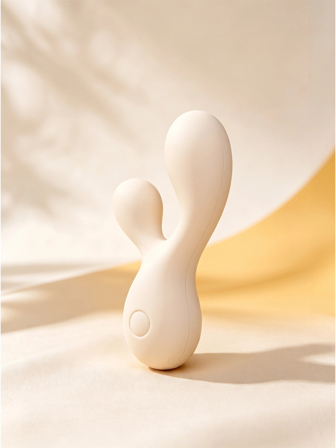 Soft Silicone Dual‑Tip Rabbit Vibrator | Ergonomic Curved Personal Massager