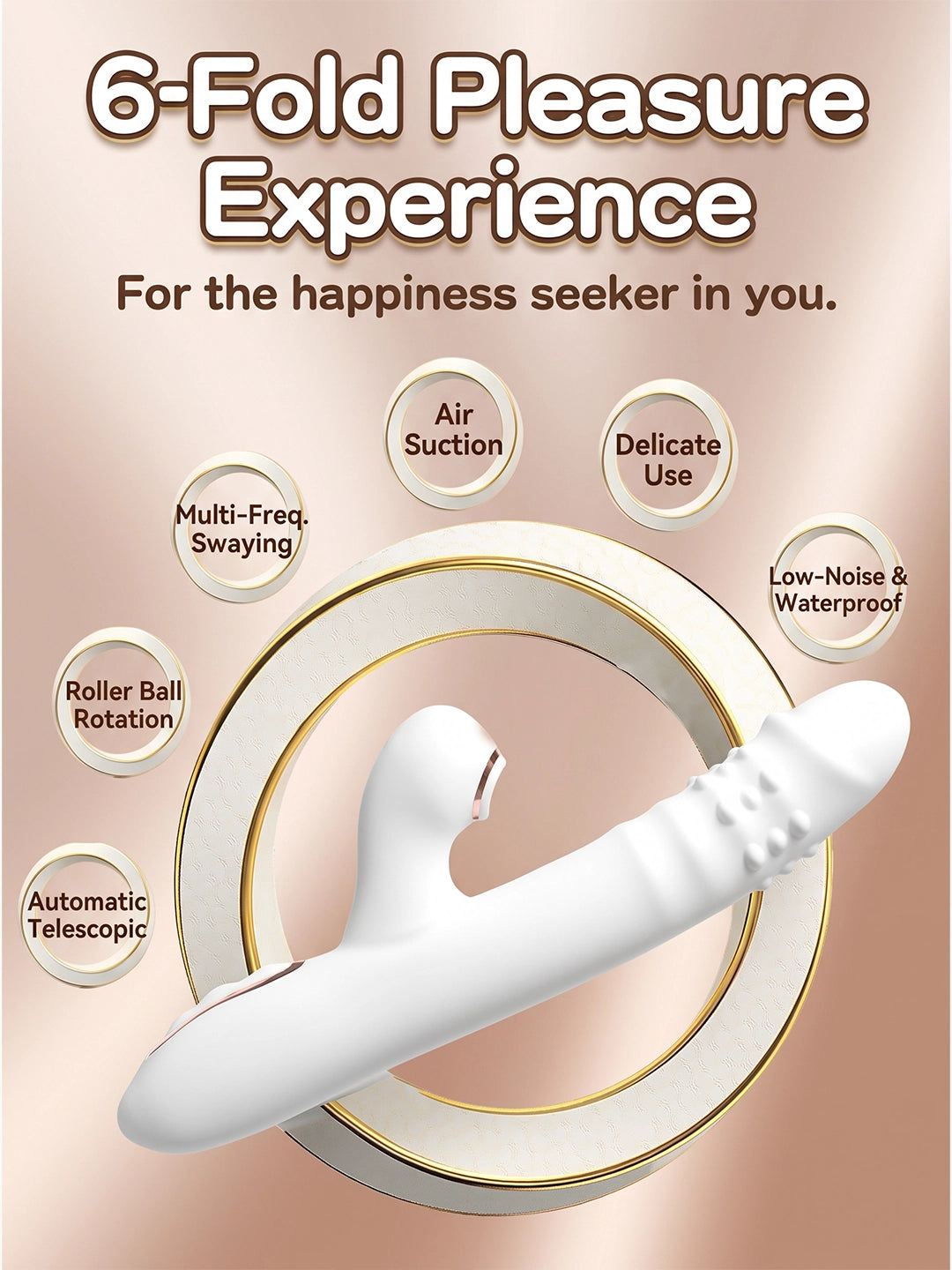 Dual‑Function Suction & G‑Spot Vibration Toy | Ergonomic Curved Design
