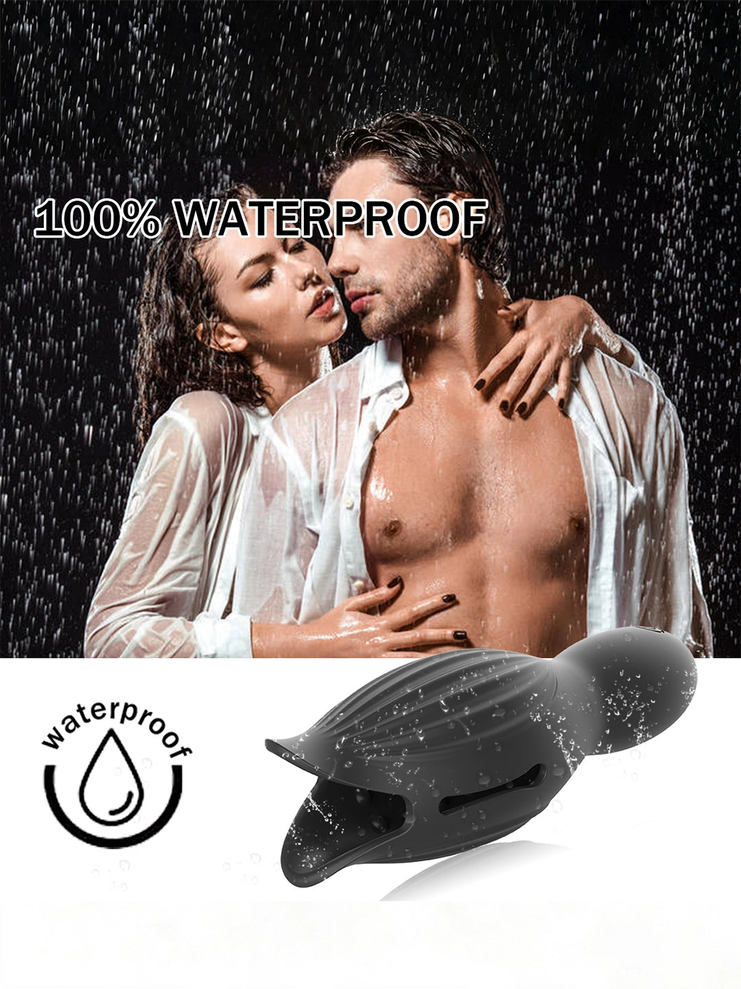 Arcwave Zing Vibrating Stroker, Medical‑Grade Silicone Open‑Ended Male Masturbator, 10 Vibration Modes IPX7 Waterproof Rechargeable Male Adult Toy for Solo & Partner Play