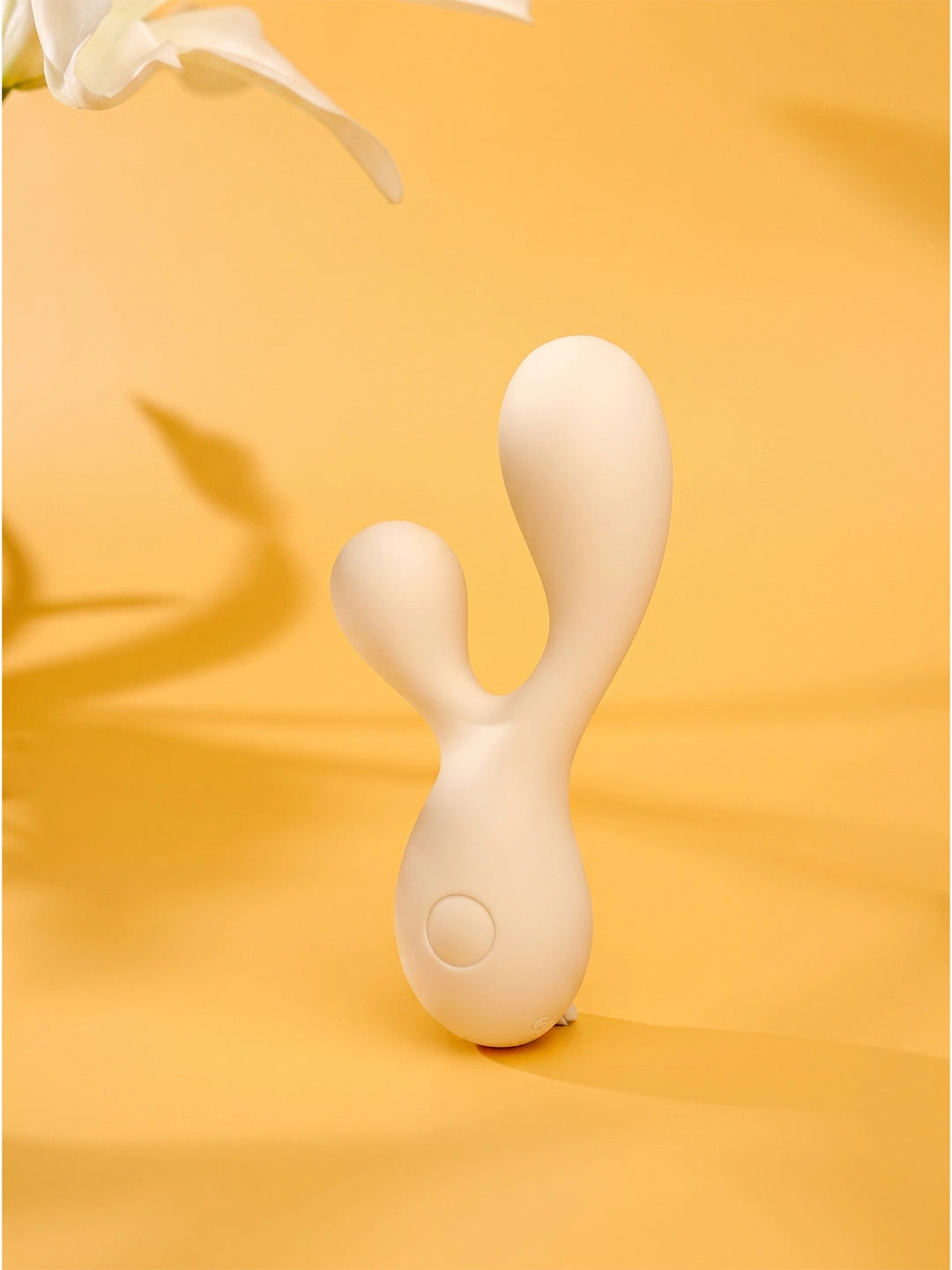 Soft Silicone Dual‑Tip Rabbit Vibrator | Ergonomic Curved Personal Massager