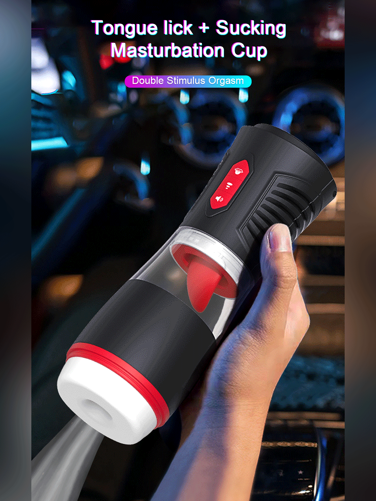 Arcwave Zing Vibrating Stroker, Medical‑Grade Silicone Open‑Ended Male Masturbator, 10 Vibration Modes IPX7 Waterproof Rechargeable Male Adult Toy for Solo & Partner Play
