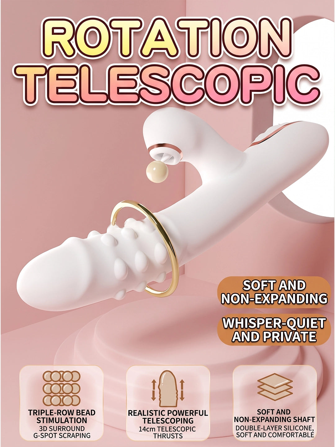 Dual‑Function Suction & G‑Spot Vibration Toy | Ergonomic Curved Design