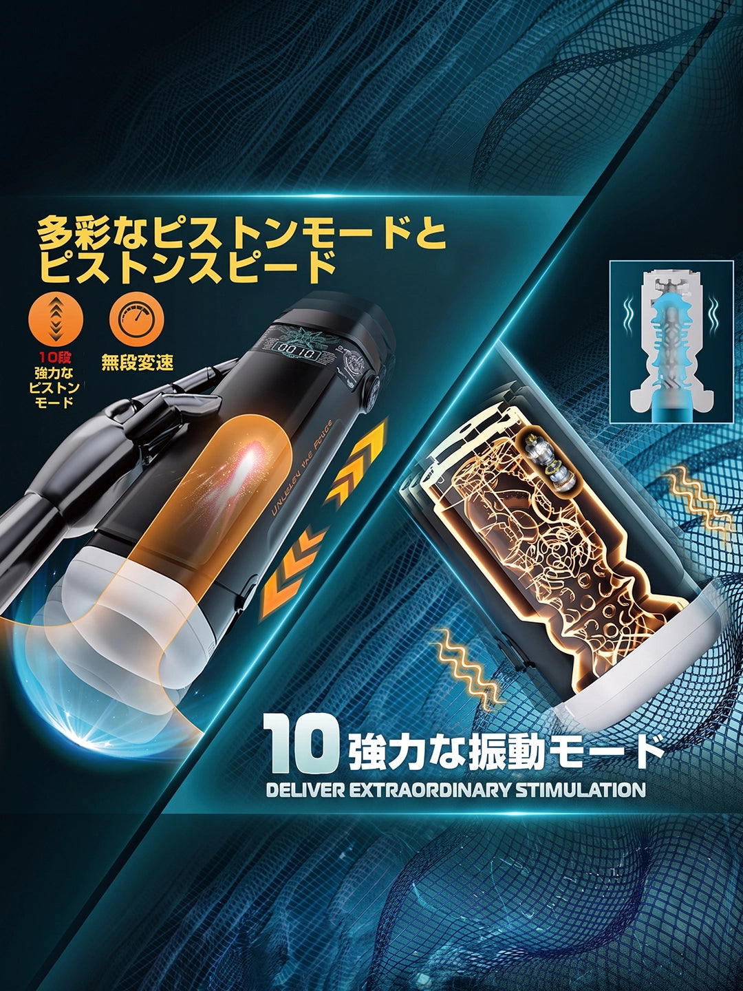 GALAXY Intense Multi‑Mode Male Stimulator 10 Adjustable Frequencies for Prostate & Sphincter Pleasure