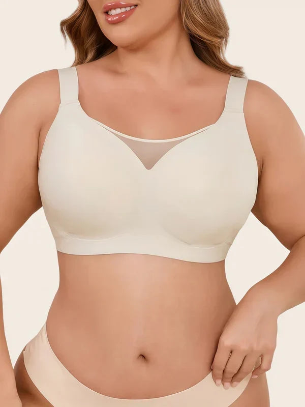 Plus Size Myst Mesh V-Neck Wireless Bra