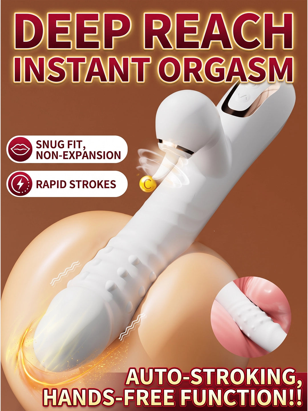 Dual‑Function Suction & G‑Spot Vibration Toy | Ergonomic Curved Design