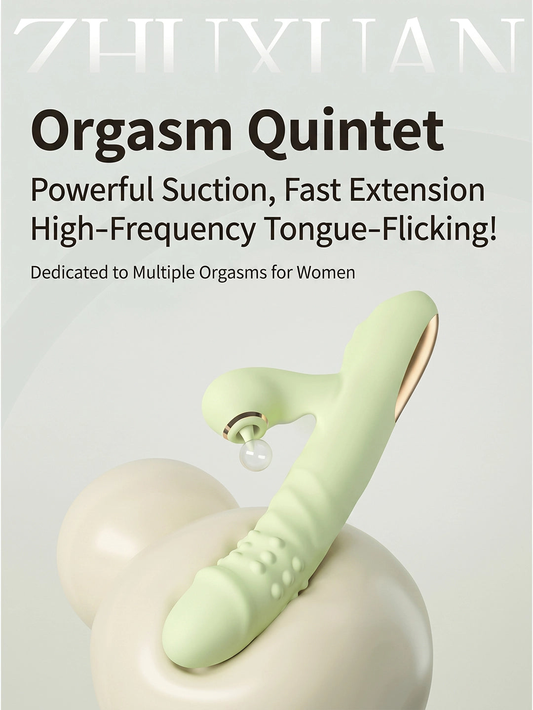 Dual‑Function Suction & G‑Spot Vibration Toy | Ergonomic Curved Design
