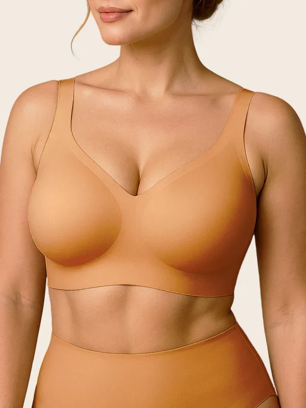 Jelly Wireless T-shirt Red Bra Christmas Special