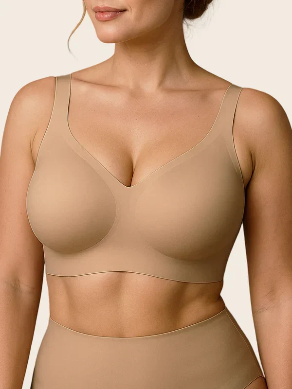 Jelly Wireless T-shirt Red Bra Christmas Special