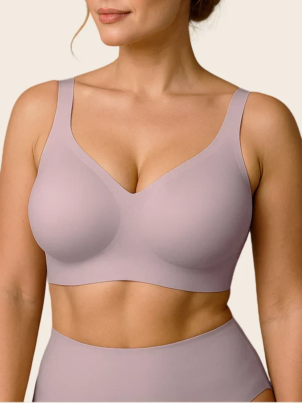 Jelly Wireless T-shirt Red Bra Christmas Special