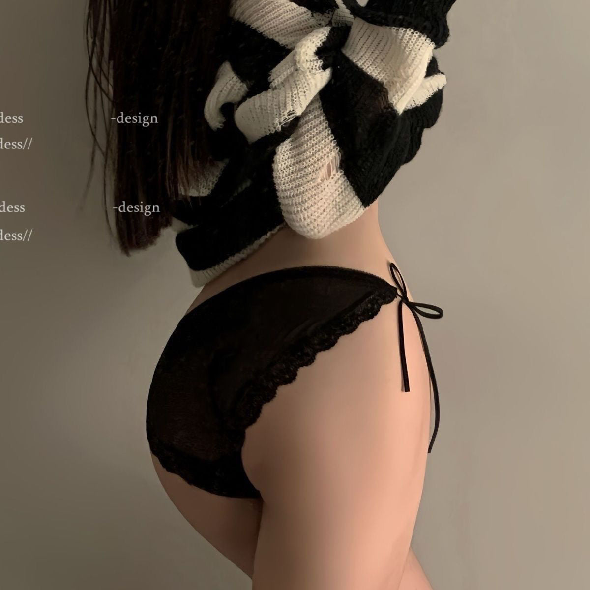 Vintage Flower Embroidered Tie-Side Briefs, Romantic Lace Trim Women Panties