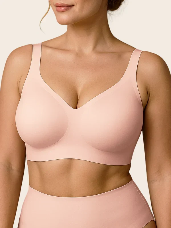 Jelly Wireless T-shirt Red Bra Christmas Special