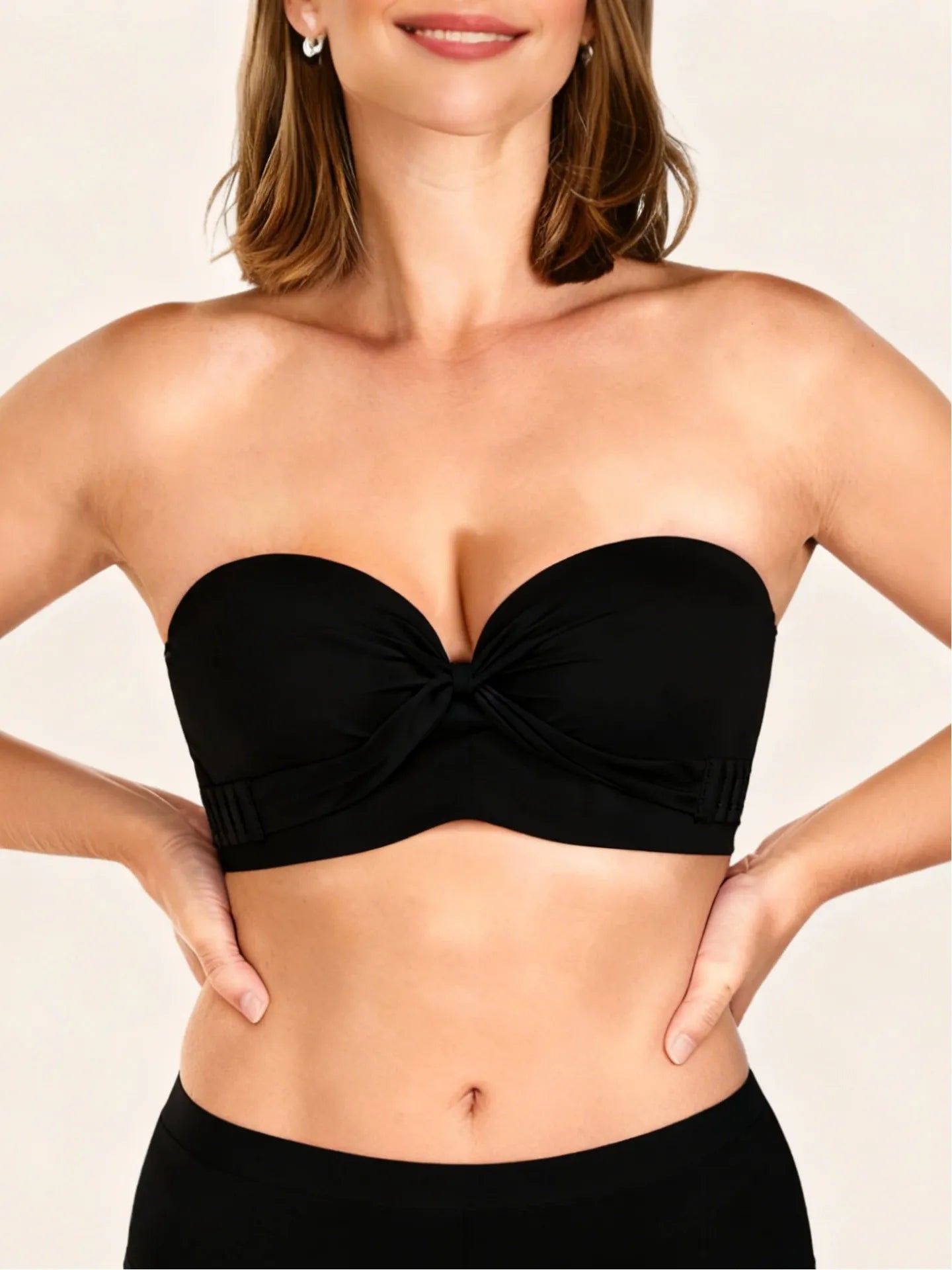 Plus Size Strapless Anti-Slip Wireless Push Up Bra